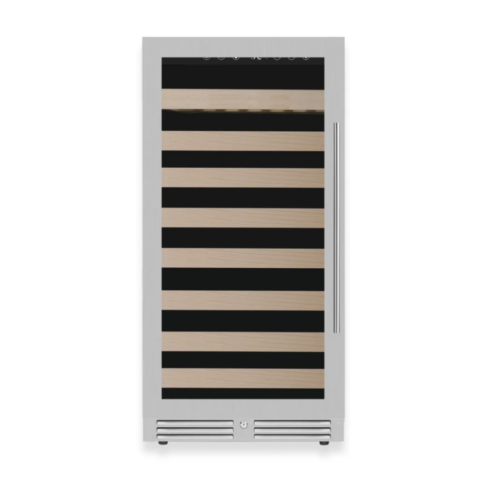 47-Inch Upright Single-Zone Wine Fridge with UV-Resistant Low-E Glass