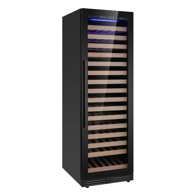 Large Capacity Upright Wine Cooler, Single Zone with Low-E Glass Door