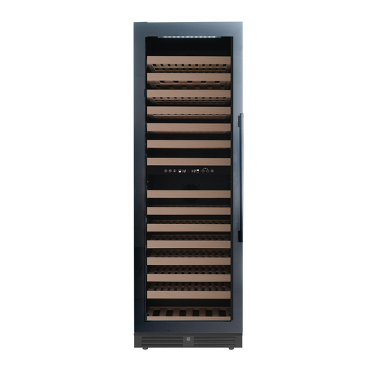Tall Upright Dual-Zone Wine Fridge | Low-E Glass Door & Ultra-Quiet Cooling