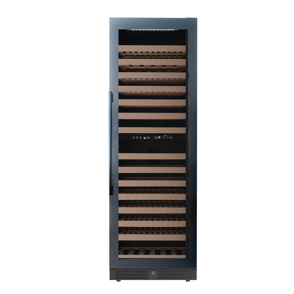 Tall Upright Dual-Zone Wine Fridge | Low-E Glass Door & Ultra-Quiet Cooling