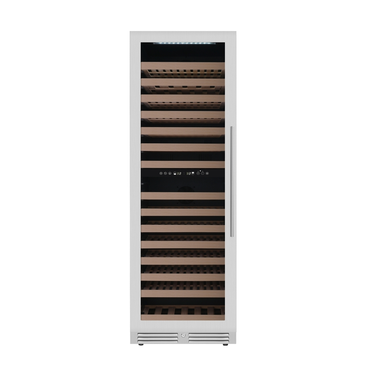 Tall Upright Dual-Zone Wine Fridge | Low-E Glass Door & Ultra-Quiet Cooling