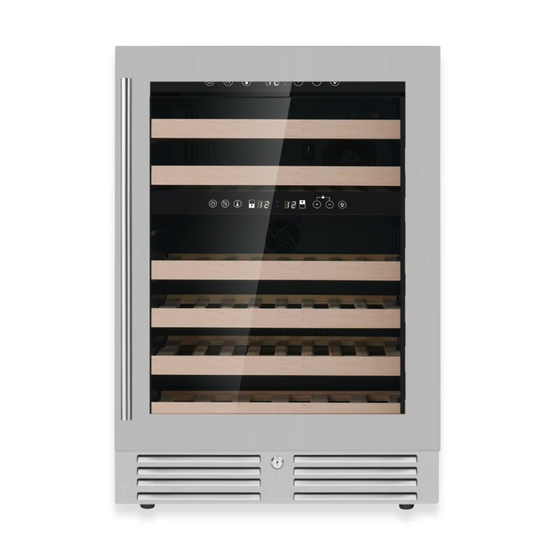 24-Inch Built-In Wine Cooler with Low-E Glass — Elegant Single-Zone Design