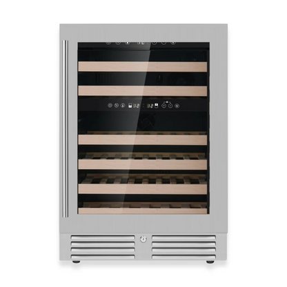 24-Inch Built-In Wine Cooler with Low-E Glass — Elegant Single-Zone Design