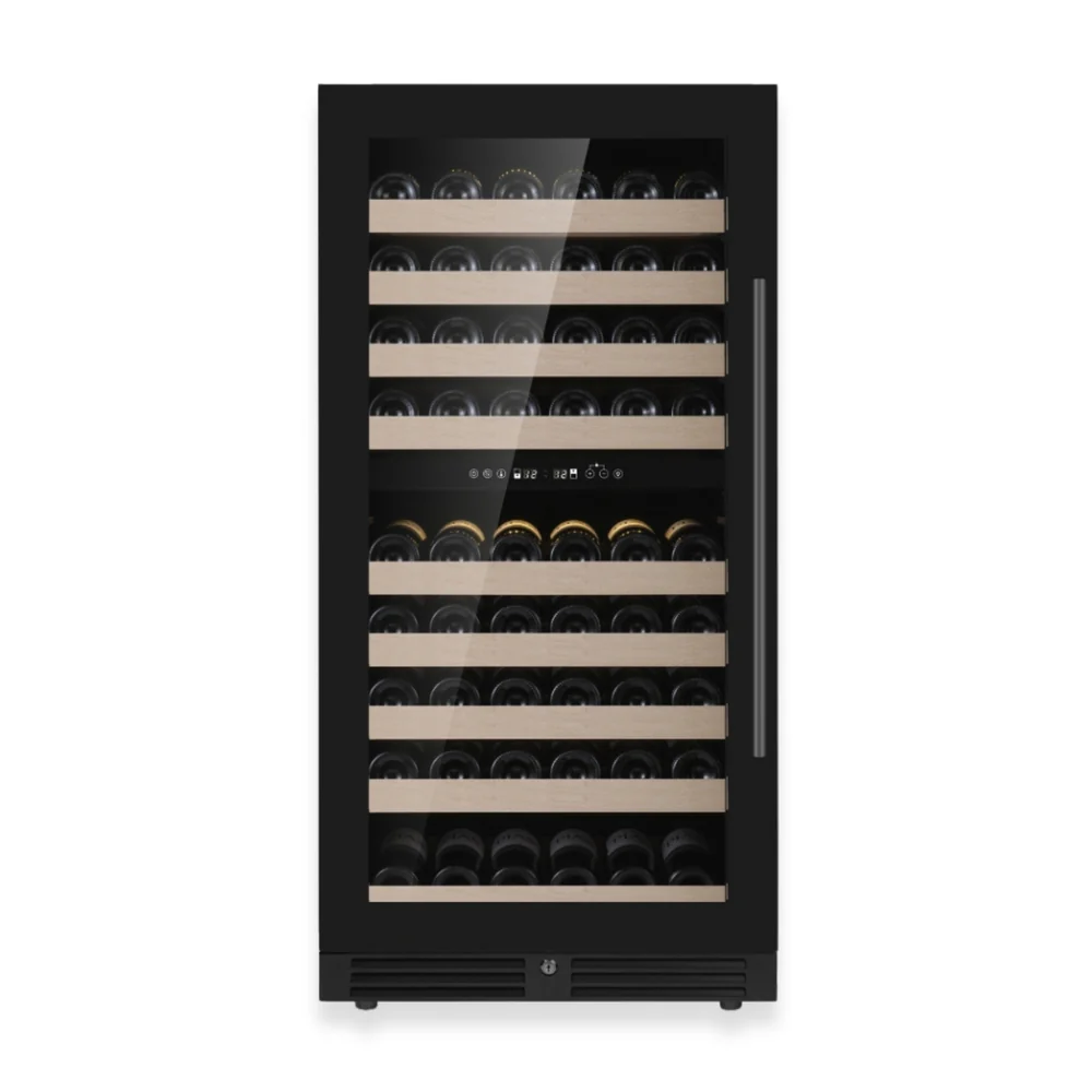 47-Inch Built-In Dual-Zone Wine Refrigerator with UV-Resistant Low-E Glass