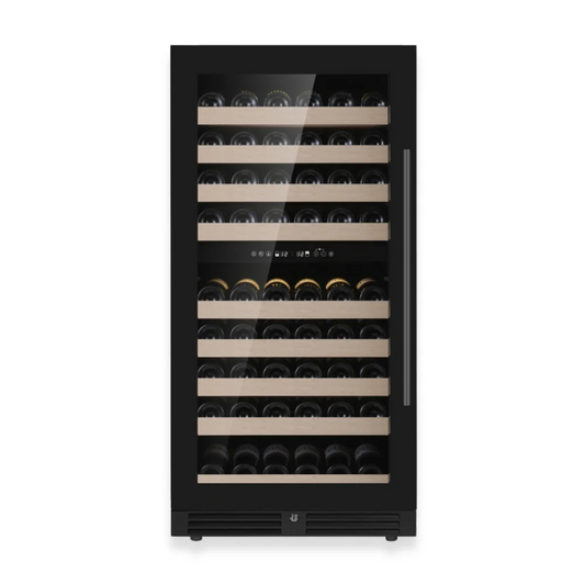 47-Inch Built-In Dual-Zone Wine Refrigerator with UV-Resistant Low-E Glass