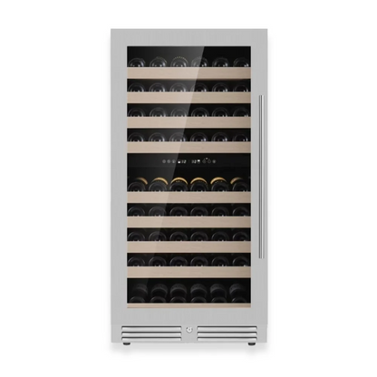 47-Inch Built-In Dual-Zone Wine Refrigerator with UV-Resistant Low-E Glass