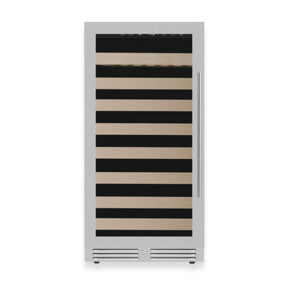 47-Inch Upright Single-Zone Wine Fridge with UV-Resistant Low-E Glass