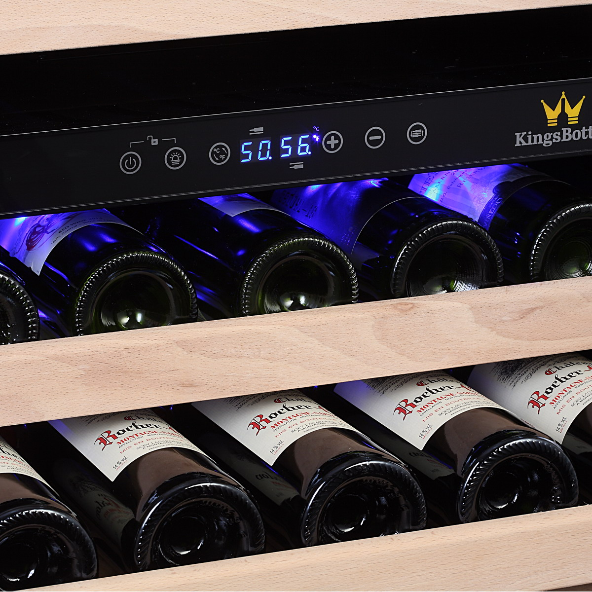 30-Inch Built-In Dual-Zone Wine Refrigerator with Low-E Glass